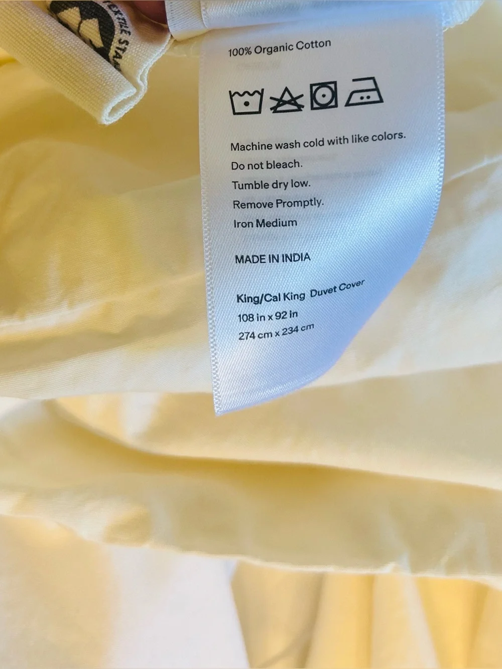 NWT Quince Luxury Organic Crisp Percale Ivory Duvet Cover!